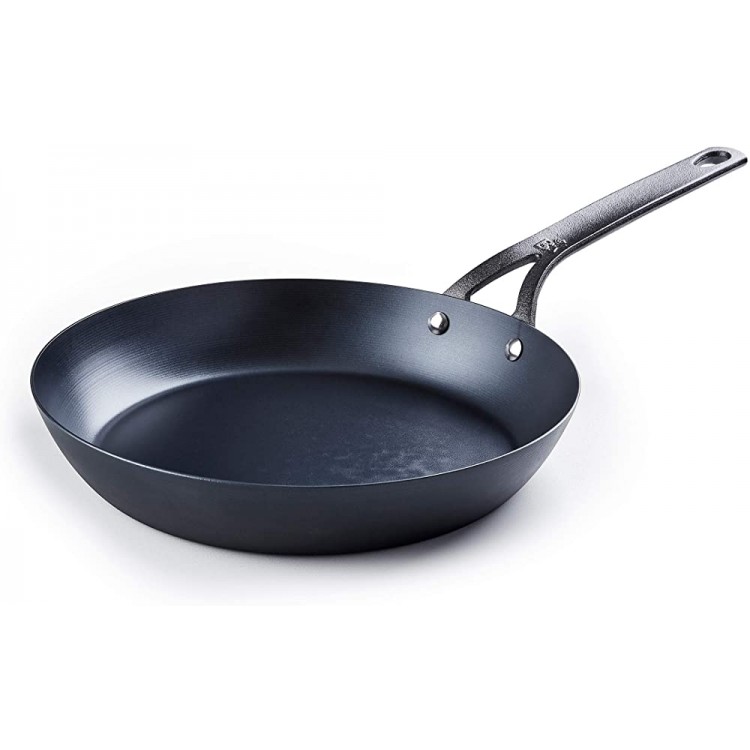 BK-Cookware Carbon Steel Skillet Acier Noir 10'' - B07YLDL2T1D