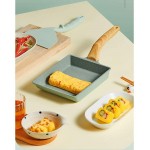 HARLIANGXY Tamagoyaki Poêle à omelette japonaise Revêtement Teflon Select pour cuisinière et induction Revêtement anti-adhésif sans PFOA 20 x 15 cm - B08LBT3ZLSA