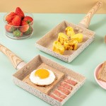 Hemoton Poêle à omelette japonaise antiadhésive Tamagoyaki Poêle carrée pour petit-déjeuner œuf steak - B091KFT3B93