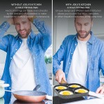 Joejis Kitchen Poêle à Pancakes Blinis et 4 compartiments Induction Antiadhésive Poêle à crêpes œufs burgers omelettes et bien plus encore - B098TWV424F