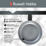 Russell Hobbs RH01698EU Pearlised 24 cm Poêle à Frire en Aluminium Forgé avec Revêtement Antiadhésif Facile à Nettoyer Compatible Plaques à Induction Sans PFOA Passe au Lave-Vaisselle Gris - B08XQTPNG4D