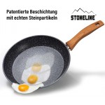 Stoneline Poêle à Frire fabriquée en Allemagne Braun Griff 24 cm - B07K4SXSQKI