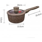 GaoF Pot à Lait Pot de Soupe Domestique antiadhésif Pot de complément Alimentaire pour bébé Pot à Lait Multifonctionnel Couleur: Marron - B08RYR1DVKV