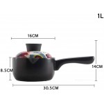 JSY Haute température résistant à Lait en céramique poêle Alimentaire complémentaire Casserole Mini marmite Pot poignée de Bouillie Unique Pots à Lait - B08531MF28R
