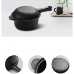 XinQing Casserole à Lait Fonte de Lait Pot épaississement ménage complément Alimentaire for bébé Pot Pot de Soupe Multi-Fonction Color : Black - B0932B1PQFO