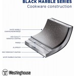 Westinghouse Plat Four Rectangulaire 35cm Marbre Noir - B07DPV1Y6K3
