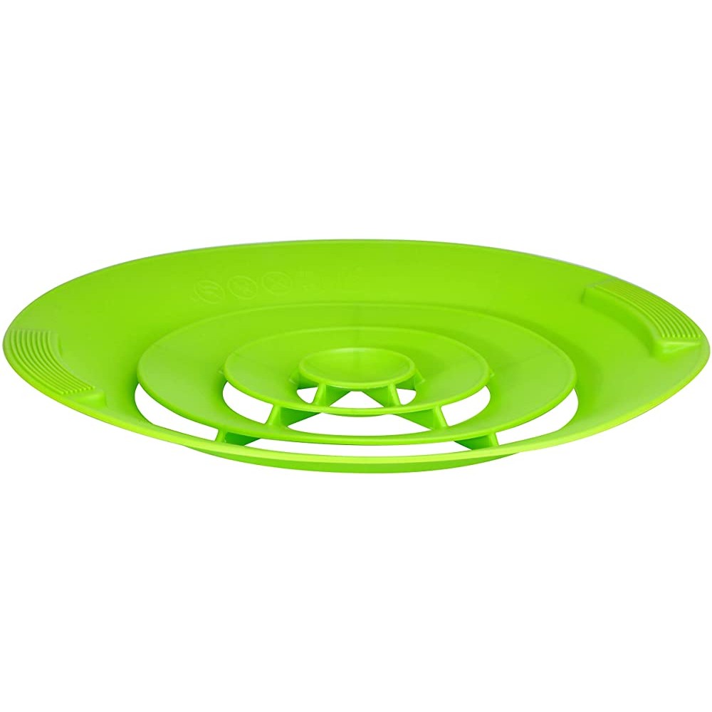 Universal Silicone Boil Over Protector Boiling Water Splash Guard Overflow Protection Green 12247 - B076H7RZNHT