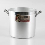 Pentole Agnelli FAMA332 Family Cooking Cylindrical Casserole in BLTF Aluminium Handles 24 litres Silver - B00DYST9XY6
