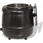 Pot à Soupe Électrique 10 L 400 W Marmite à Soupe Température de Chauffage est Réglable de 35 à 80 °C Soupière avec Pro Inox Marmite et Couvercle Inox 35 x 35 x 38 cm Noir - B07YZBV9TYL