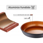 San Ignacio Poêle 28 x 6 cm Bronze en aluminium fondu Compatible induction - B091CMY7V92