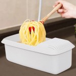 Cuiseur à pâtes Micro-Ondes avec passoire Microwave Cuiseur de pâtes Outils de Cuisine Bol à Spaghetti pour Les Nouilles Cuisine Outils Pâtes - B09T38DD4PF
