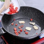 Cuiseurs à pâtes Poêle à frire plate poêle antiadhésive en pierre de maifan wok de fruits de mer au steak poêle à omelette ménagère cuisinière à gaz à induction Size : Diameter 28CM - B07KPFTGNKX