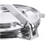 GUOHUA Pâte à pâte à pâte à pâte en Aluminium argentée PAN PAN Panier Pance PLUSBLABLE DIY Tortilla Press Maker 8inch Fit pour la Cuisine Cuisine Cuisine - B09TKMDJQ68