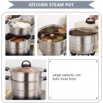 Lurrose Ustensiles de Cuisine Maison Soupe Pot Cuisine Pot À La Vapeur Pot Couleurs Assorties - B098BDJX3SU
