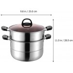 Lurrose Ustensiles de Cuisine Maison Soupe Pot Cuisine Pot À La Vapeur Pot Couleurs Assorties - B098BDJX3SU