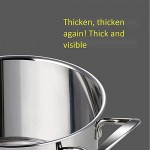 GANE Pot à Soupe Multifonction en Acier Inoxydable pour chaudière à Vapeur à 2 Couches 24 cm - B09D2DV251C
