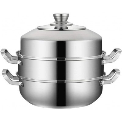 WALNUTA Whole Food Steamer Set Veggie en acier inoxydable sans Steamer Pot à induction à vapeur Pots Pots à vapeur Paniers de vapeur Color : 28CM - B0953TB4R46