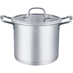 LINGZHIGAN Pot à soupe Poêle anti-adhésive en acier inoxydable 304 Double Bottom Deep Cooker Pot à soupe 26cm 28cm - B07WJL83FYC