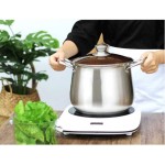 LINGZHIGAN Pot à soupe Pot en acier inoxydable épaississant Double fond Pot à soupe Pot à bouillie de grande capacité Size : S - B07WCVFVYWP
