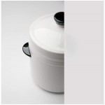 Marmite Céramique Coupe Ragoût Waterproof Double Oreille étuvé Coquetier Cocotte petite soupe Coupe du Ragoût Bowl Four au lave-vaisselle Pot à soupe antiadhésif Size : L - B09663T8GL6