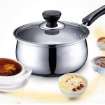 AGWa Soupe en acier inoxydable Pot bébé Aliments Pot Casseroles Non Stick Pan gaz Cuisinière à induction Lait Pots de cuisine Outils - B08FX1MCCCG