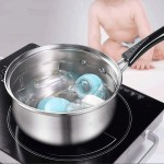AGWa Soupe en acier inoxydable Pot bébé Aliments Pot Casseroles Non Stick Pan gaz Cuisinière à induction Lait Pots de cuisine Outils - B08FX1MCCCG