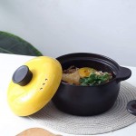 FHW Stew Pot Cookware Terraçotta Pot d'oignon fleuri Bibimbap coréen Pot noir Capacité de sélection Divers Sélection Casserole Pot Set Color : Black Size : 3.17Quart - B09L6B74GKL