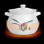 Hengqiyuan Pot À Ragoût en Terre Cuite Pot en Argile Casserole Pot en Céramique Casserole en Céramique Domestique Marmite pour Ragoût Soupe Vapeur,Noir,5.5L - B092JHGCLLC