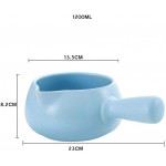 SXWGX Réchauffeur antiadhésif for Casserole et Beurre becs verseurs léger sûr Color : Blue - B08DNLQK2P8