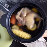 TFguo Ustensiles de cuisine Casserole 2L Pot de soupe Pot de ragoût Pot de feu résistant à la chaleur Pot en céramique Pot d'argile Pot de porridge Pot de soupe de santé coréen Couleur : Rose - B06XRD8BV1B