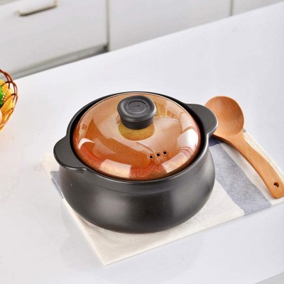 WJCCY 2020 nouvelle casserole en céramique pot de soupe ménage gaz cuisine pots de cuisson feu résistant à la chaleur hotpot Size : L - B09L17Z9YKD