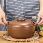 ZAIZAI Casserole en argile casserole résistant aux hautes températures ménage ragoût non émaillé pot soupe bouillie ménage ustensiles de cuisine ustensiles de cuisine pot Size : 0.8 liters - B09B8Z6YSFY