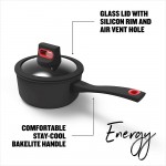 Casserole + couvercle verre Energy 16 cm - B07K1X7LVV9