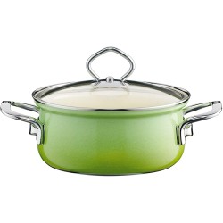 RIESS casserole émeraude marmite avec couvercle en verre vert différents diamètres au choix 1,5 l - B007AS25WGD