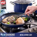 Blue Diamond – Batterie de Cuisine en Aluminium Anti-adhésif avec casseroles poêles et ustensiles de Cuisine Compatible Induction et Four 10 pièces Bleu - B07CZH2GY9K
