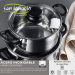 San Ignacio Batterie de cuisine 8 pièces + 3 poêles 16 20 24 cm SAN IGNACIO - B0995YYLV7J