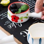 Luxshiny 4Pcs Mini Pot de Céramique Pan Côte de Caureuse Pot De Chocolat Pot Soupe Pot De Melting Pot for Accueil Restaurant - B09QJYKB8C8