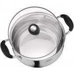 SHTSH Marmite à soupe lait Pot Verser Casserole antiadhésives revêtement Batterie de cuisine de haute qualité 8 pouces lave-vaisselle Four Coffre Gris Color : Silver - B08QNCPJZFH