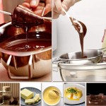 Chaudière double en acier inoxydable pour faire fondre le chocolat le beurre les bonbons et la fabrication de gloutes sauces Acier 18 8 universel 480ML Poignée argentée - B06XDNXKX9L