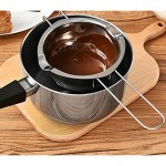 Marmite en acier inoxydable pour faire fondre le chocolat le beurre le cacao la poudre le fromage la pâtisserie - B08BZ2JK574