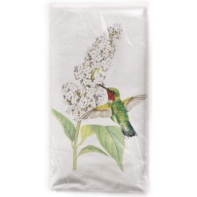 Mary Lake-Thompson Colibri à Fleur de Coton Farine Sac Torchon 30x30 Multicolore - B073RSKPSQD