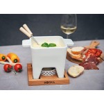 Boska Tapas Fondue Bianco L Pour fondue au fromage & sauces Set à fondue petit Avec support et bougie Compatible au micro-ondes et lave-vaisselle 600 ml - B08GXPQJ1ZC