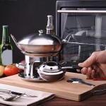 Renwu Chalumeau à fondue en acier inoxydable Pour fondue Mini chocolats Pour cuisine à chaud 45 x 155 x 95 mm - B08RYR2NZY7
