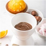 YUNSHAO Fondue au Fromage au Chocolat Pot de Fusion en Porcelaine Portable Mini Fondue Pot Fromage au Chocolat au Chocolat Chaud Petite poêle - B08T1RC892M