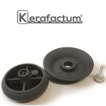 Kerafactum® Bouton de rechange en plastique pour couvercle de casserole Ø 7 cm Plastique siliconé. gris 1 - B08CXHGRV5M