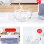 spier Couvercle isotherme pour aliments de cuisine Transparent Empilable Assiette transparente Couvercle à légumes amovible et lavable - B08NC2PQ7S5