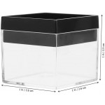 Mipcase 20Pcs Specimen Box Clear Display Case Cube Carré Cube Boîtes Candy Boîtes- Cadeaux pour Figures Afficher Des Collectionnables Spécimen Minéral en Pierre - B09XKFZ73MV