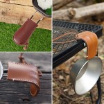 Onlyonehere Skillet Handle Leather Cover Heat Resistant Pot Handle Handle Covers - B08TRHLGBSJ