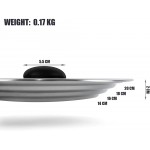 Couvercle universel en acier pour casseroles et poêles couvercle multi diamètre chromé avec poignée en plastique noir pour cuisine et restaurant Ø 14-16-18-20 cm - B09QMQJV8S4