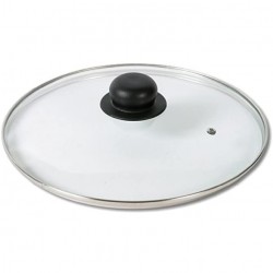 DD-Tackle Couvercle en verre avec bord en acier inoxydable incassable Ø 8-40 cm Couvercle de casserole Couvercle 24 cm - B01AE02AC6A